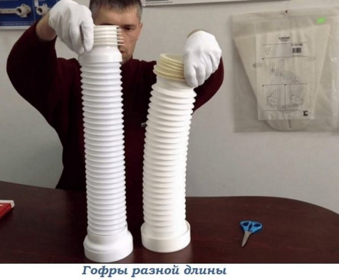Гофра для унитаза